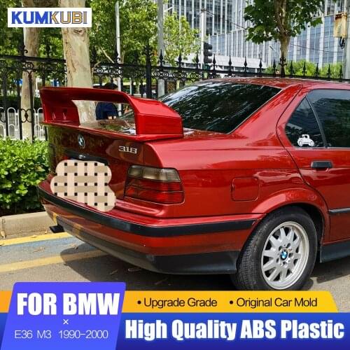 Rear Trunk Spoiler For BMW E36 M3 Spoiler 318i 320i 323i 325i 328i Sedan 1990-2000 Rear Tail Wing Trunk Lip Spoiler for BMW E36