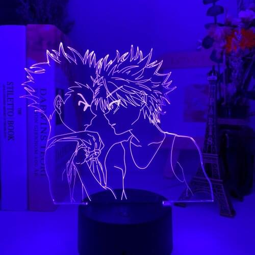 Hunter X Led Night Light Anime Lamp Gon for Bedroom Decor Light Kids Child Birthday Gift Light Hunter Freecss
