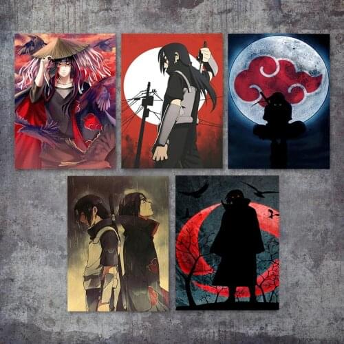 Japanese classic anime canvas painting Naruto posters and prints print mural pictures boy room home wall decoration Cuadros