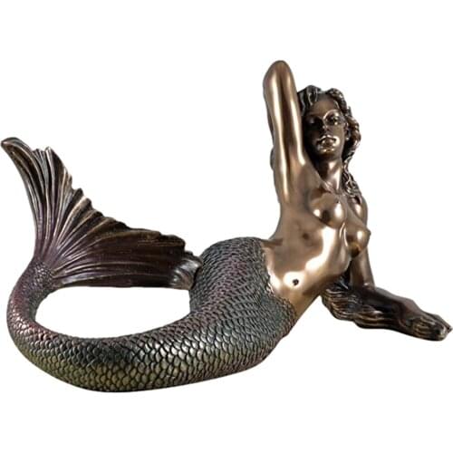 1pc Mermaid Clothes Hooks Wall Hanging Coat Hooks Gold Silver Bronze Copper Coat Hangers Rustic Wall Pendant Home Unusual