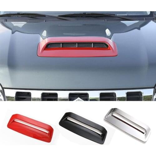 1PCS Newest ABS Air Flow Intake Rain Shield Cap Hood Scoop Vent Bonnet Cover Hood for SUZUKI Jimny 2007 up Free Shipping