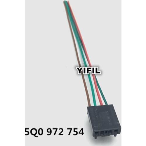 4 Pin/Way Seat Back Adjustment Lumbar Support Motor Plug Connector Wire Harness Pigtail For Audi VW Golf BoraTiguan 5Q0 972 754