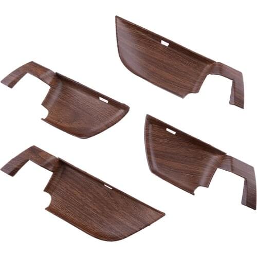 4pcs/Set Peach Wood Grain Interior Door Pull Handle Bowl Cover Trim Fit for Honda Accord 10th 2018 2019 2020 Accessories