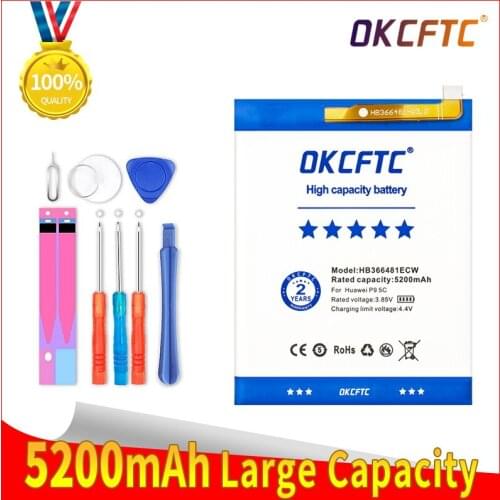 5200mAh For Huawei P9/Ascend P9 Lite/G9/honor 8/honor 5C/G9 EVA-L09/honor 8 lite/P10 Lite/Nova Lite/Honor 6C Pro/V9 Play Battery