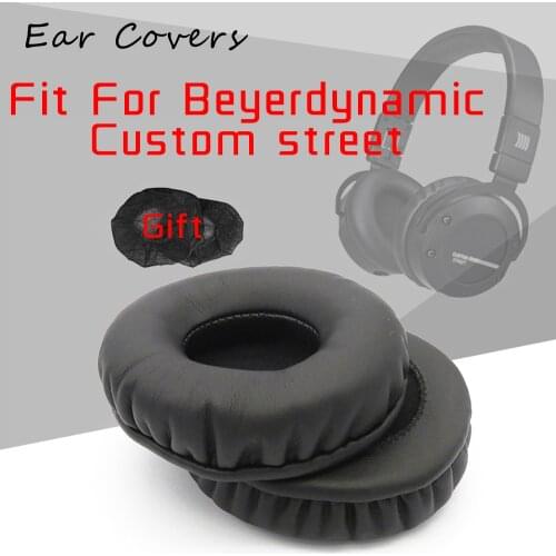 Ear Pads For Beyerdynamic Custom Street Headphone Earpads Replacement Headset Ear Pad PU Leather Sponge Foam