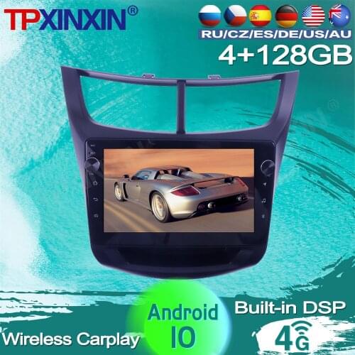 4+128G For Chevrolet Sail 2015 2016 2017 2018 Android 10 Car Radio Multimedia player GPS Navigation Vioce Control IPS HD Screen