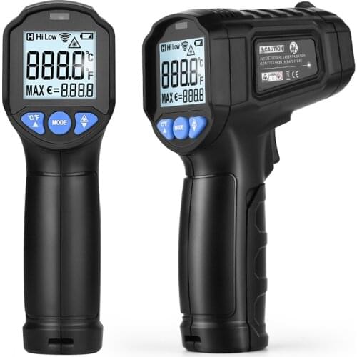 Non Contact Thermometer Digital Infrared Laser Temperature Meter -50~600℃ Professional Handheld LCD IR Pyrometer for Industrial