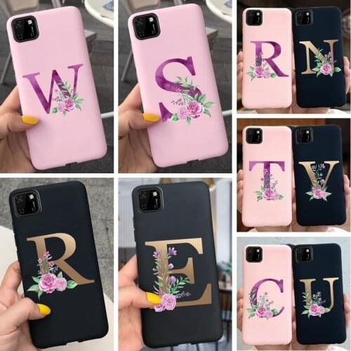 Case For Honor 9S Cases 5.45" Soft Tpu Phone Cover On Huawei Honor 9S 9 S DUA-LX9 Back Bag Protective Coque Funda Letters A To Z