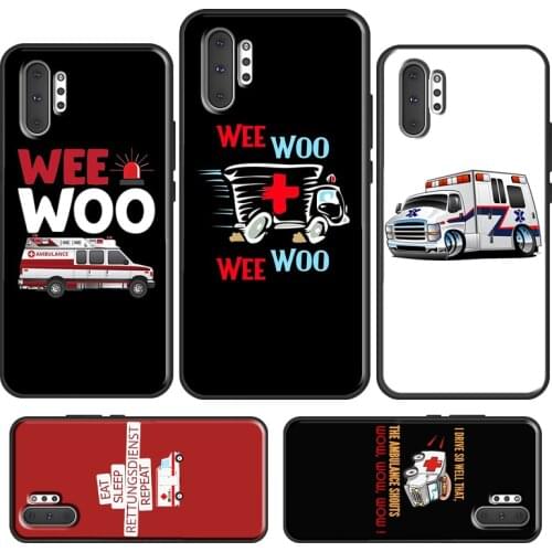 Ambulance EMS EMT Paramedic Phone Case For Samsung Galaxy S21 S20 FE Note 20 Ultra S8 S9 S10 Note 10 Plus S10e Cover
