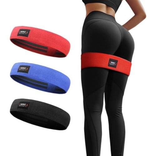 Unisex Yoga Resistance Band Hip Latex Slip Elastic Hip Circle Fitness Squat Resistance Circle Yoga Stretch Belt