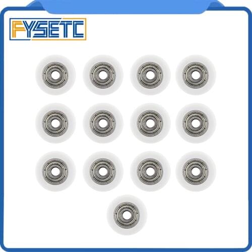 FYSETC 13Pcs iglidur® Wheel 625ZZ Bearing High-quality IGUS Material Manufacturing V-slot V-type for Ender 3 cr-10 3D Printer