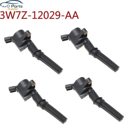 4pcs 3W7Z12029AA Ignition Coil for Ford E350 5.4L 2003- Expedition U222 5.4L 2002 2003 2004-2006 Expedition U324 5.4L 2006-2017