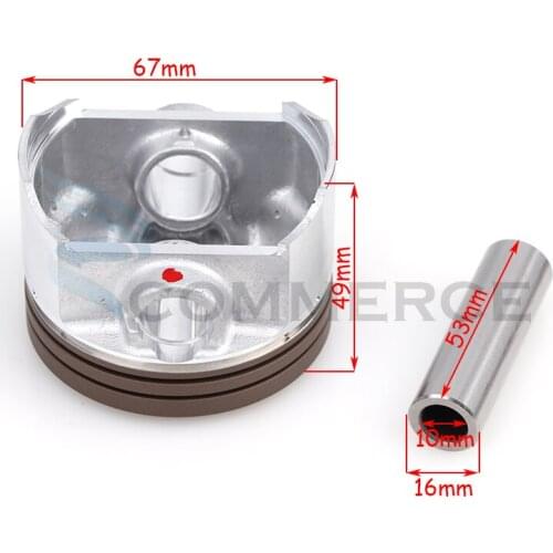 67mm piston hole 16MM pin ring set suitable for Zongshen Longxin Lifan 250cc CG250 engine ATV Pit off-road vehicle