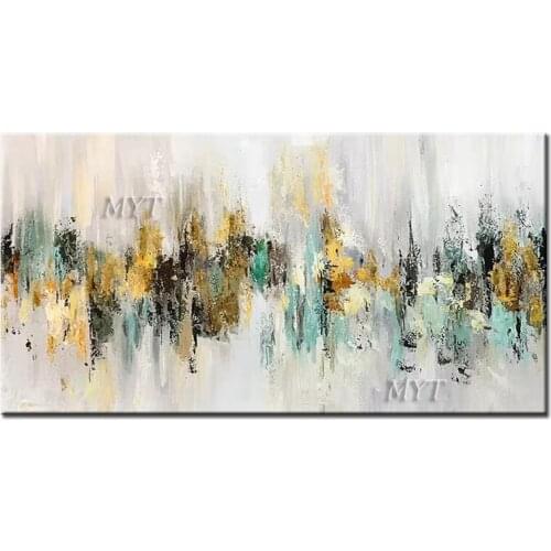 The Water Reflection Beautiful Abstract Oil Painting Wall Art Home Decor Picture Modern On Canva 100% Handpainted No Framed