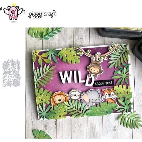 Piggy Craft metal cutting dies cut die mold Various leaves decoration Scrapbook paper craft knife mould blade punch stencils die