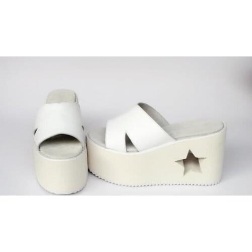 Princess sweet lolita shoes High end small code custom sponge cake thick sole shoes female leather high heeled shoes an7523