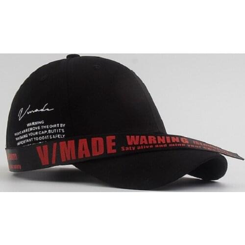 Fashion Creative Personality Baseball Cap Spring/Summer Long Belt Letter Trendy Outing Sports Sunscreen Cap 2021 New Products