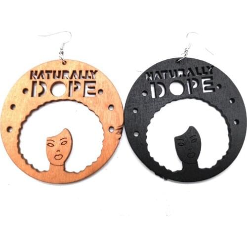 Naturally DOPE Wooden Earrings can mixed 2 colors