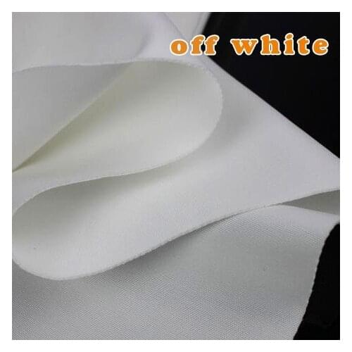 Thick Off White Stretch Spandex Fabric Knitted Fabric Jersey Fabric Skirt jacket Sold By The Yard Free shipping