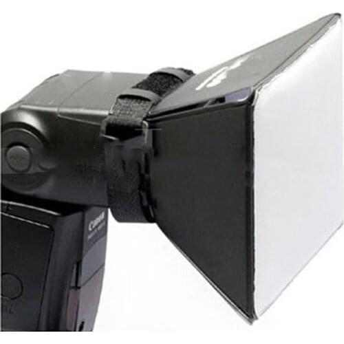 Portable Photography Soft Light Box Softbox Kit Square Flash Diffuser Reflector for Canon Nikon Sony DSLR Speedlite Flash