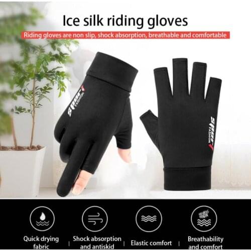 Shockproof Silicone Pad Cycling Gloves Full Finger Sport Gloves Men Women Summer Bicycle Gym Fitness Gloves Breathable Gloves