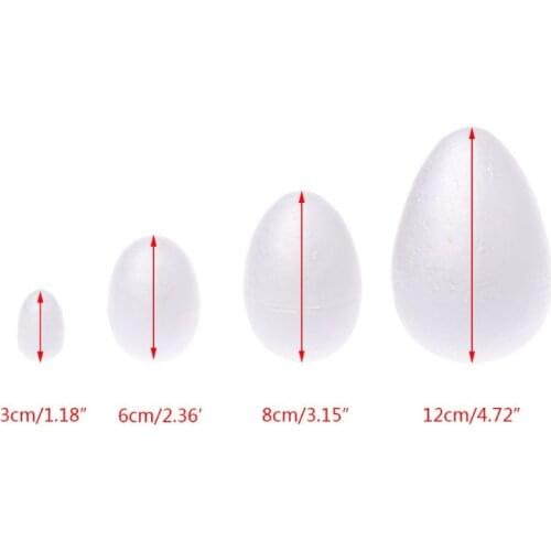 Eggs Ball Modeling Polystyrene Styrofoam Foam For DIY Easter Christmas Gifts Party Supplies Decoration 3/6/8/12cm
