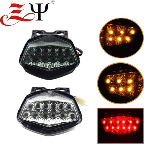 Rear Tail Light Brake Turn Signals Integrated LED Light For Kawasaki Ninja 250 250R EX250 2008-2012