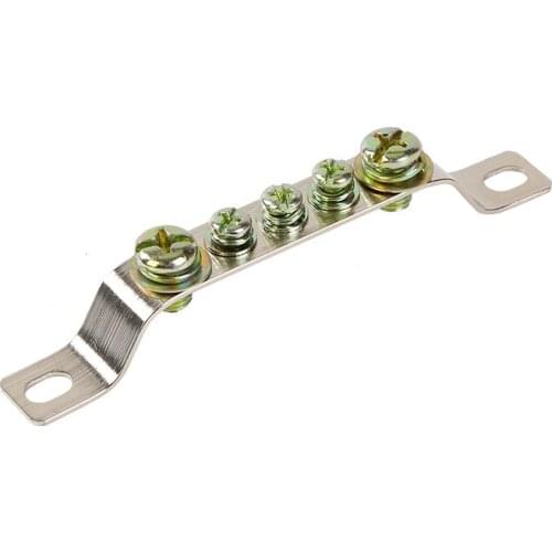 5 holes protection earth ground busbar for distribution box 2*15 5 holes P busbar strip