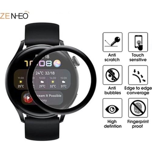 1/2PCS 3D Curved Soft Edge Protective Film Cover Protection For Huawei Watch 3 watch 3 Smartwatch Full Display Screen Protector