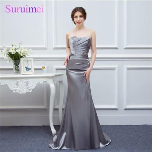 Royal Blue Long Prom Dresses Silver Gray High Quality Sweetheart Burdundy Champagne Mermaid Prom Dress Women Long Prom Gown