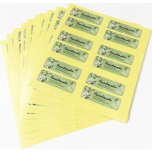 1200PCS/lot Fresh Style Flower Hand Made Seal Sticker High Quality Handmade Gift Label Sticker wholesale