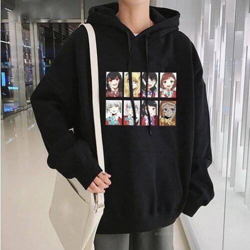 2021 Anime Kakegurui Jabami Yumeko Women Hoodies Tops Harajuku Cartoon Funny Of Sweet Girl Yomoduki Runa Winter Warm Sweatshirts