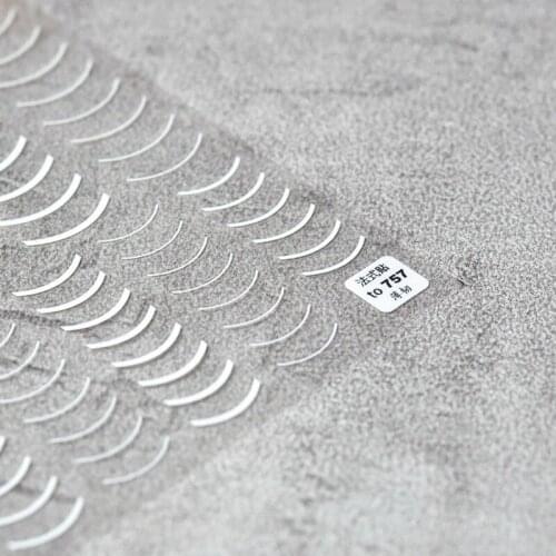 2021 Ultra-Thin Geometry Lines 5D Nail Stickers French Retro White Curve Stripe Decals Nails Art DIY Adhesive Decoration Slider