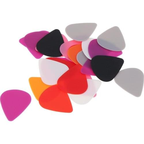 24pcs Guitar Picks 0.5mm 0.75mm Smooth ABS / Celluloid Ukulele Durable Guitar Plectrum with Box