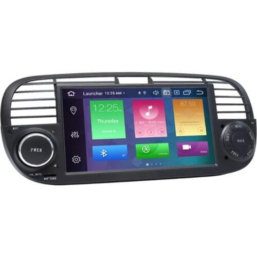 IPS DSP 4GB 64GB 1 Din Android 10.0 Car Multimedia DVD Player For FIAT 500 Radio GPS Navigation Stereo Audio Head unit 8 Core