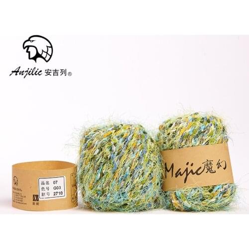 Free shipping 300g(50g*6pcs) Fashion Imported Polyester Thick Yarn For Hand Knitting Wool Scarf Coat