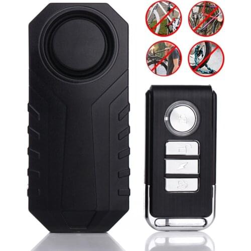113dB Wireless Bicycle Anti-theft Alarm Waterproof Remote Control Alarm Sensor