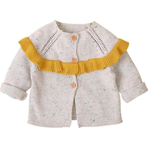 Kids Cardigan Sweaters Autumn Winter Newborn Baby Girls Knitting Cardigan Infant Baby Girl Knitting Sweater Jacket Coat