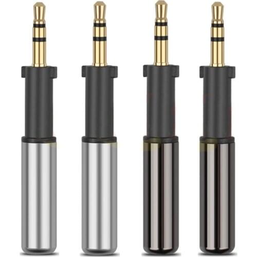 Jack 2.5 Headphone Plug Gold-Plated 3 Poles Stereo Audio Connectors For K450 Q460 K480 Headset DIY Extension Plug Adapter 2.5mm
