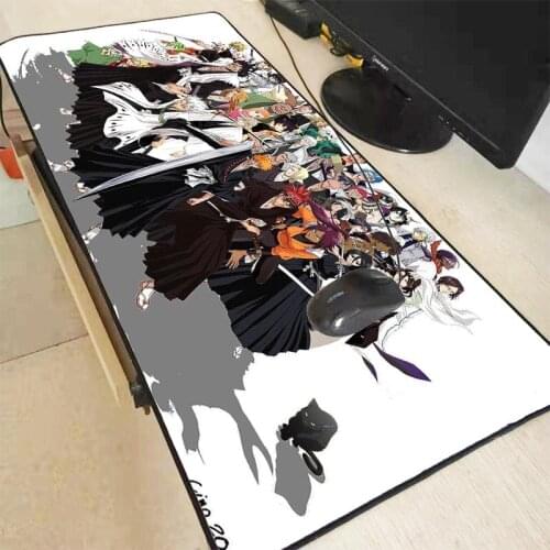 MRGBEST Anime Bleach Tous Les Personnages Gaming Mouse Pad RGB Large Mouse Mat Computer Mousepad Led Backlight Keyboard Desk Mat