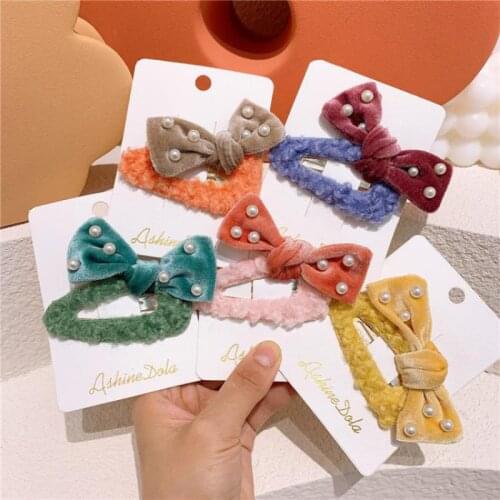 Korean Butterfly Hair Pins For Girls Cute Hair Accessories Pearl Hair Clips Baby Clips Kids Children Hair Styling Tools Barrette