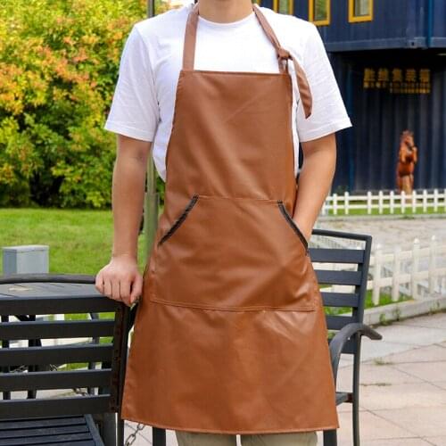 Kitchen, family restaurant, flower shop, milk tea shop, barber shop, tea work clothes, denim apron, customized logo