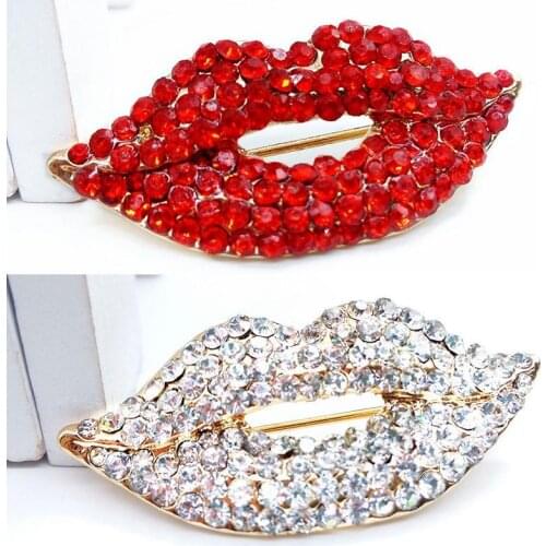 LNRRABC Brooches Lips For Clothes