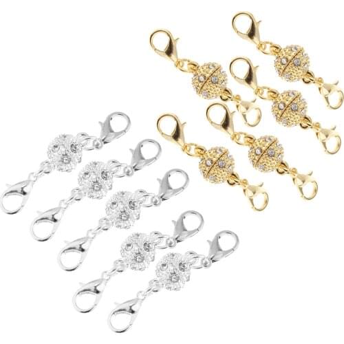 10pcs 8mm Lobster Magnetic Clasp Hook Converter Jewelry Repair Design Craft
