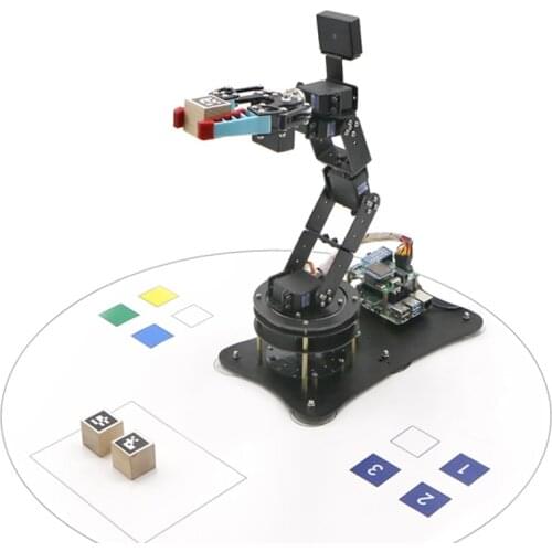 Moveit 6 Dof Robot Arm Smart Robotic Arm Ai Vision with STM32 Flexible Claw for Raspberry Pi ROS for Jetson Nano Open Source
