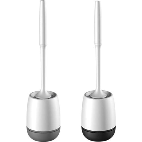 TPR Silicone Toilet Brush Floor-Standing Wall-Mounted Base Cleaning Brush For Toilet WC Bathroom Accessories Set Household Items