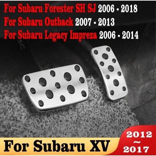 Car Accelerator Brake Foot Rest Pedals For Subaru XV 12-17 Forester SH SJ 06-18 Outback 07-13 Legacy Impreza 06-14 Accessories