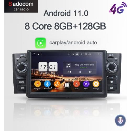 PX6 IPS TDA7851 1 din Android 10.0 Car DVD Player 8 Core 4G +64GB For Fiat LINEA 2007 -2013 GPS Glonass autoradio car radio 5.0