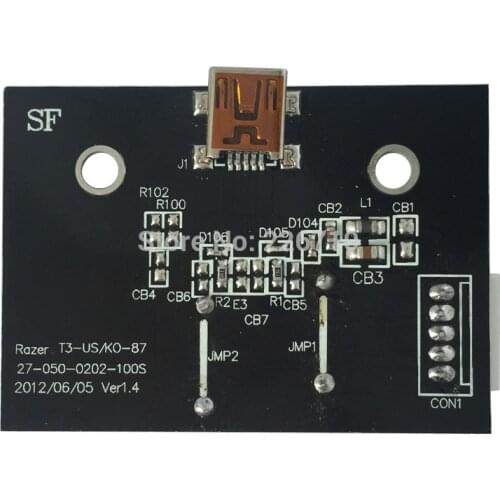 USB Port Connector Board for Ra.zer BlackWidow Tournament Edition Chroma Keyboard 87 Key Keyboard Accessories
