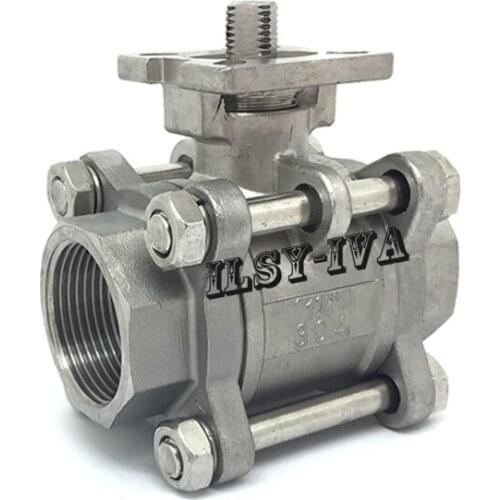Three piece type G1/2",G3/4",G1" DC12V/24V stainless steel electric ball valve